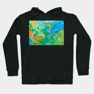 Spring Vibes Liquid Marble Ink Hoodie